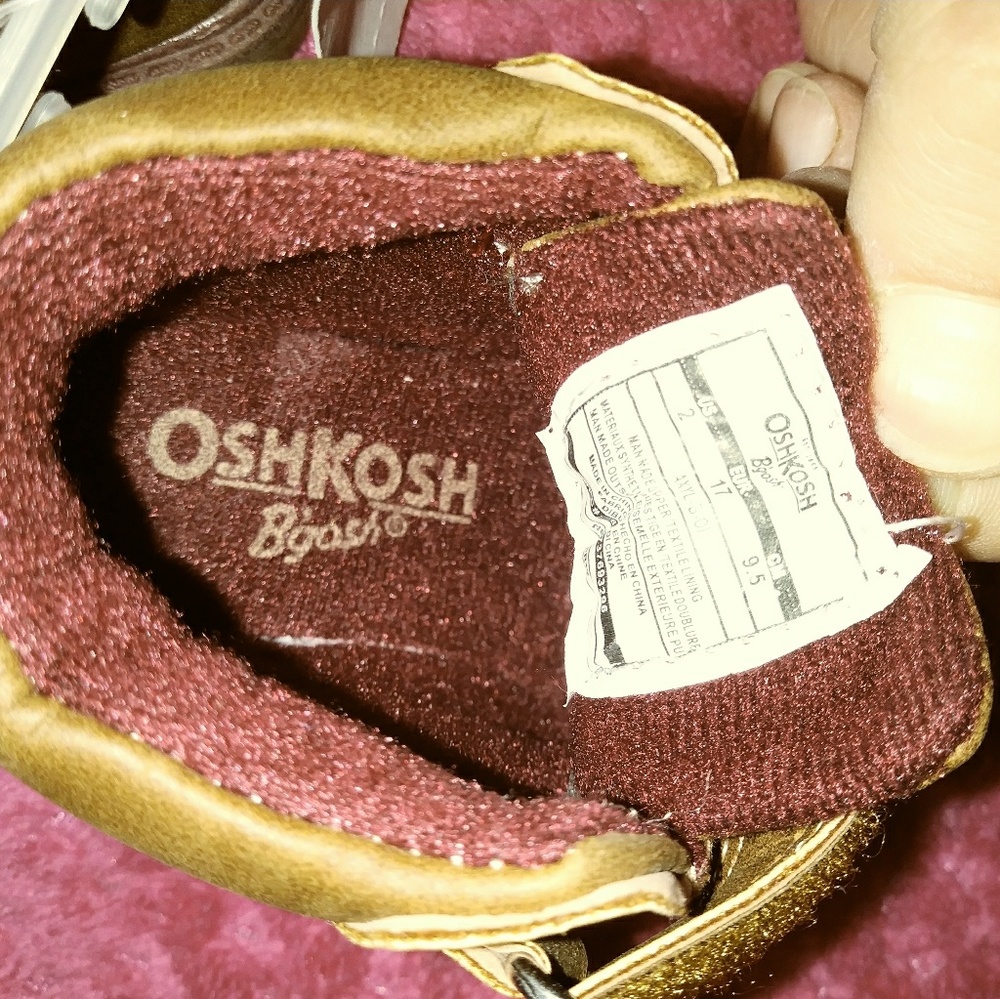💥4/$20  Osh Kosh Boots, Baby Size 2, BNWT, - Picture 5 of 7